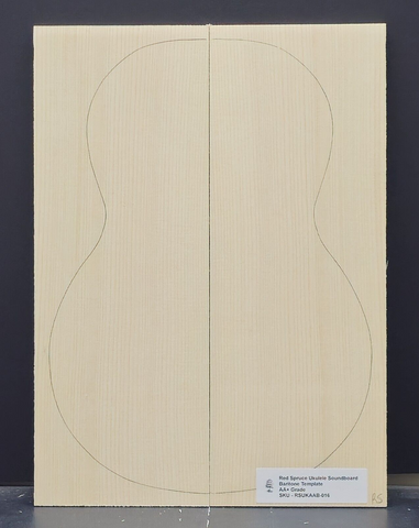 RED SPRUCE Ukulele Soundboard Luthier Tonewood Wood RSUKAAB-016