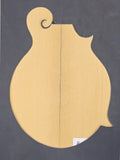 RED SPRUCE Bearclaw Torrefied Mandolin Top Luthier Tonewood Wood RSMANAAF-T005