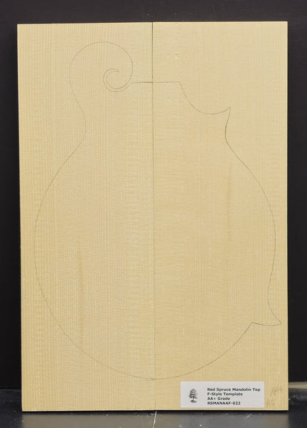 RED SPRUCE Mandolin Carve Top Luthier Tonewood Wood RSMANAAF-022