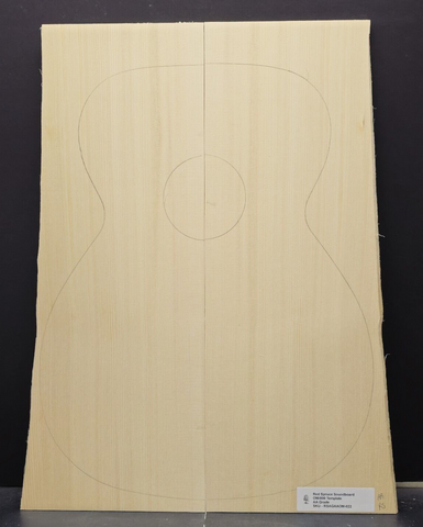 RED SPRUCE Soundboard Luthier Tonewood Guitar Wood RSAGAAOM-022