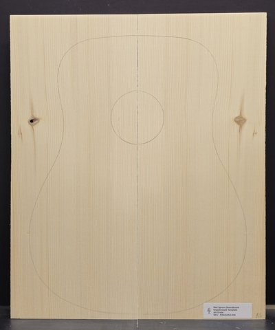 RED SPRUCE Dreadnought Soundboard Luthier Tonewood Guitar Wood RSAGAAD-044