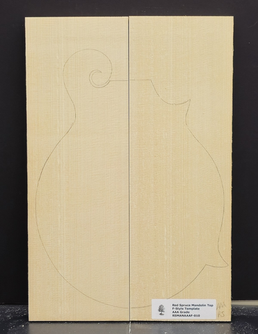 RED SPRUCE Mandolin Carve Top Luthier Tonewood Wood RSMANAAAF-010