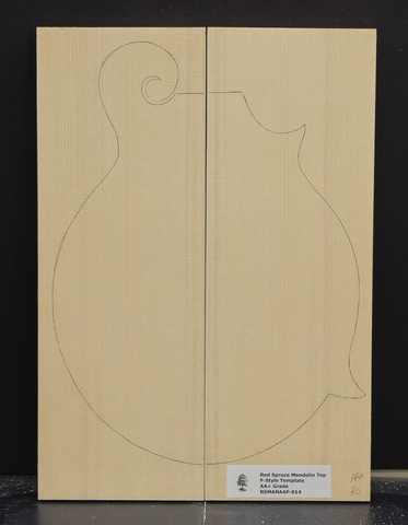 RED SPRUCE Mandolin Carve Top Luthier Tonewood Wood RSMANAAF-014