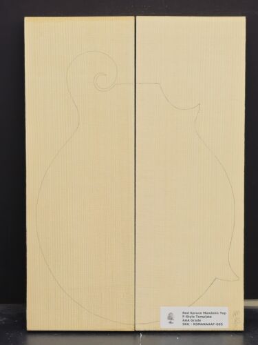 RED SPRUCE Mandolin Carve Top Luthier Tonewood Wood RSMANAAAF-005