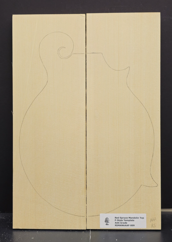 RED SPRUCE Mandolin Carve Top Luthier Tonewood Wood RSMANAAAF-009