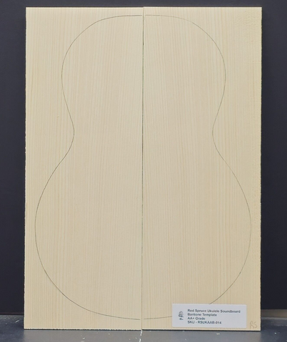 RED SPRUCE Ukulele Soundboard Luthier Tonewood Wood RSUKAAB-014