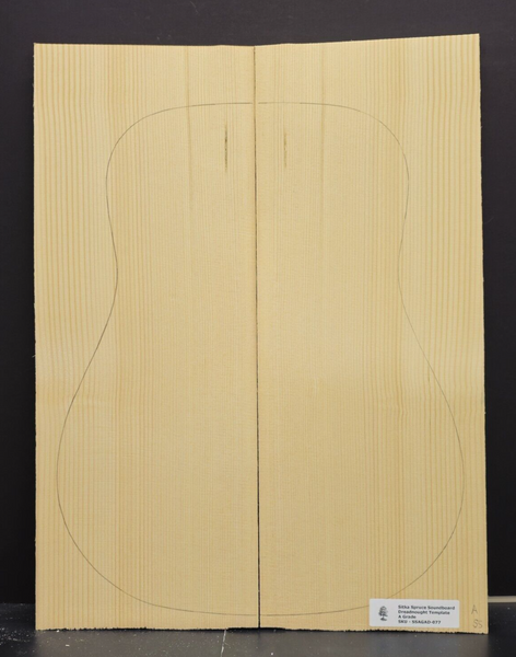 SITKA SPRUCE Soundboard Luthier Tonewood Guitar Wood Supplies SSAGAD-077