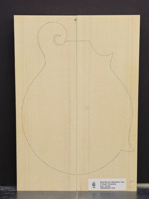 RED SPRUCE Mandolin Carve Top Luthier Tonewood Wood RSMANAAF-015