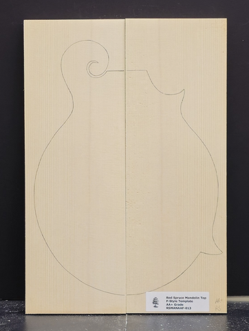 RED SPRUCE Mandolin Carve Top Luthier Tonewood Wood RSMANAAF-013