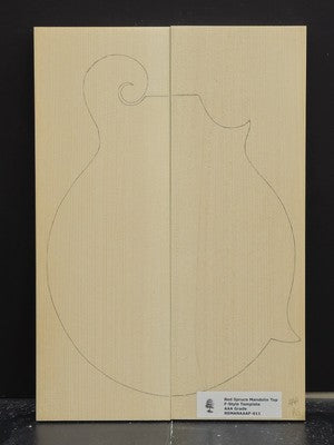 RED SPRUCE Mandolin Carve Top Luthier Tonewood Wood RSMANAAAF-011