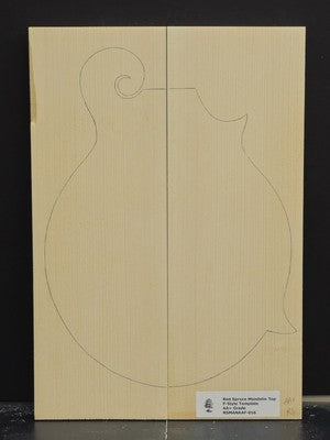 RED SPRUCE Mandolin Carve Top Luthier Tonewood Wood RSMANAAF-016
