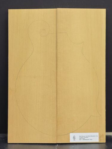 RED SPRUCE Torrefied Mandolin Carve Top Luthier Tonewood Wood RSMANAAAF-T002