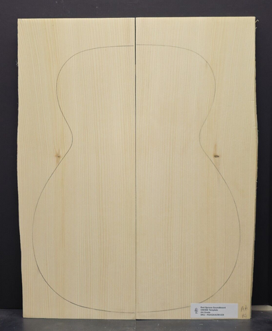 RED SPRUCE Soundboard Luthier Tonewood Guitar Wood RSAGAAOM-029