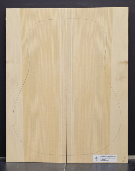RED SPRUCE Dreadnought Soundboard Luthier Tonewood Guitar Wood RSAGBD-001