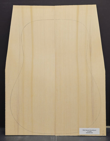 SITKA SPRUCE Soundboard Luthier Tonewood Guitar Wood Supplies SSAGAD-051