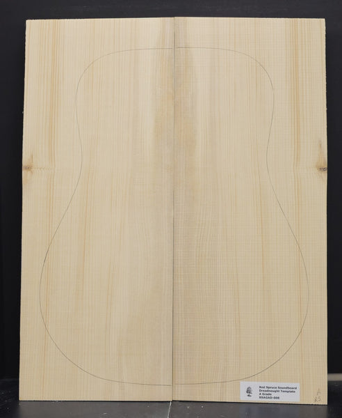 RED SPRUCE Dreadnought Soundboard Luthier Tonewood Guitar Wood RSAGAD-008