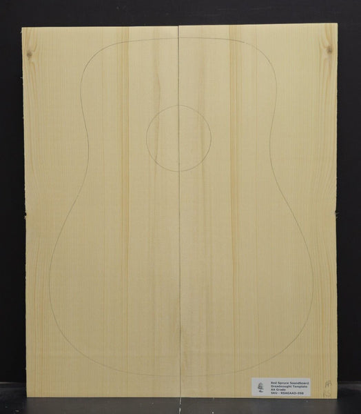 RED SPRUCE Dreadnought Soundboard Luthier Tonewood Guitar Wood RSAGAAD-058