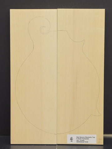 RED SPRUCE Mandolin Carve Top Luthier Tonewood Wood RSMANAAF-018