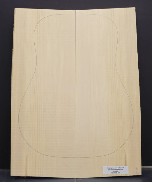 RED SPRUCE Dreadnought Soundboard Luthier Tonewood Guitar Wood RSAGBD-006