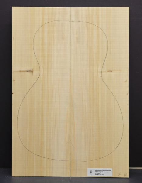 RED SPRUCE 00 Soundboard Luthier Tonewood Guitar Wood RSAGC00-001