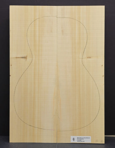 RED SPRUCE 00 Soundboard Luthier Tonewood Guitar Wood RSAGC00-001