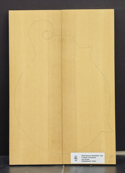 RED SPRUCE Torrefied Mandolin Carve Top Luthier Tonewood Wood RSMANAAF-T003