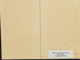 RED SPRUCE Mandolin Carve Top Luthier Tonewood Wood RSMANAAAF-006