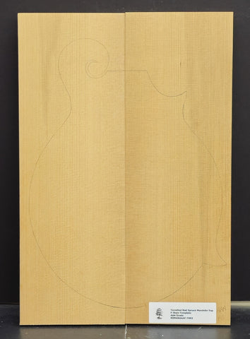 RED SPRUCE Torrefied Mandolin Carve Top Luthier Tonewood Wood RSMANAAAF-T003