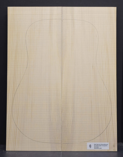 RED SPRUCE Dreadnought Soundboard Luthier Tonewood Guitar Wood RSAGBD-005