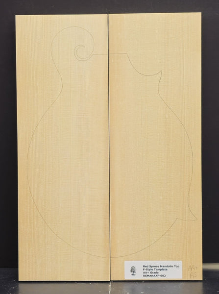 RED SPRUCE Mandolin Carve Top Luthier Tonewood Wood RSMANAAF-002