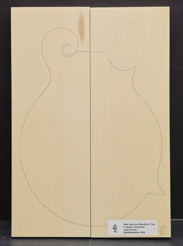 RED SPRUCE Mandolin Carve Top Luthier Tonewood Wood RSMANAAAF-004