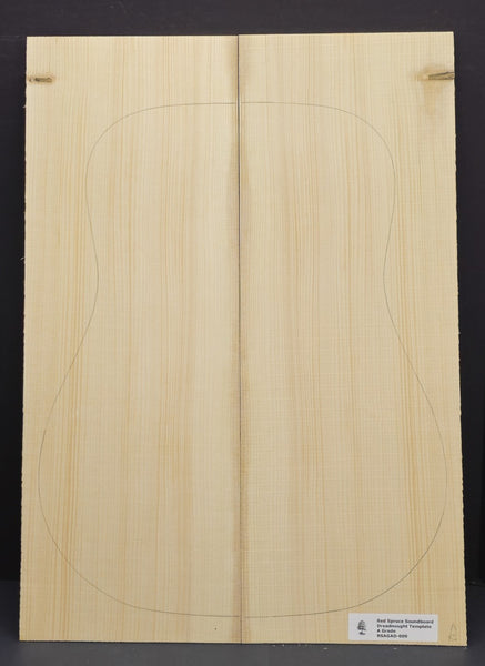 RED SPRUCE Dreadnought Soundboard Luthier Tonewood Guitar Wood RSAGAD-009