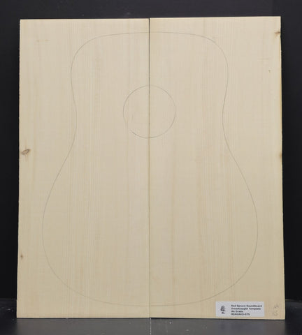 RED SPRUCE Dreadnought Soundboard Luthier Tonewood Guitar Wood RSAGAAD-075