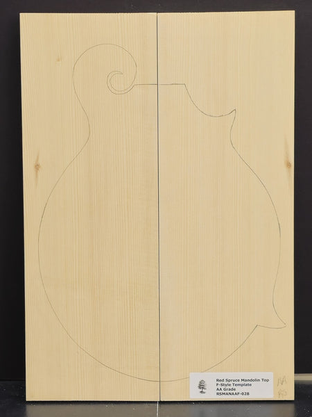 RED SPRUCE Mandolin Carve Top Luthier Tonewood Wood RSMANAAF-028