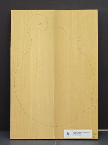 RED SPRUCE Torrefied Mandolin Carve Top Luthier Tonewood Wood RSMANAAF-T008
