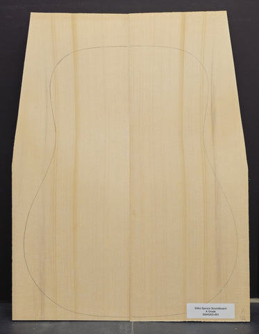 SITKA SPRUCE Soundboard Luthier Tonewood Guitar Wood Supplies SSAGAD-051