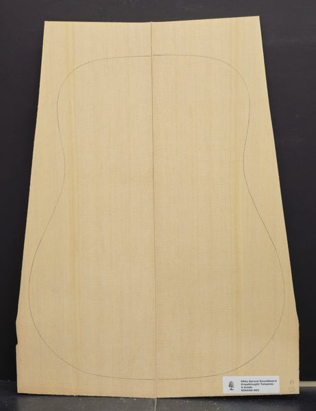 SITKA SPRUCE Soundboard Luthier Tonewood Guitar Wood Supplies SSAGAD-001