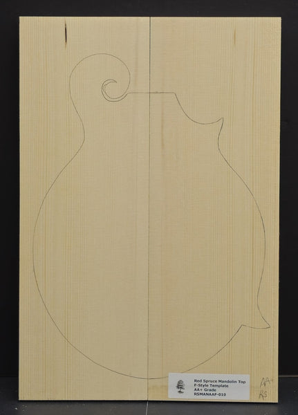 RED SPRUCE Mandolin Carve Top Luthier Tonewood Wood RSMANAAF-010