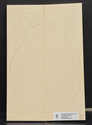 RED SPRUCE Mandolin Carve Top Luthier Tonewood Wood RSMANAAAF-001