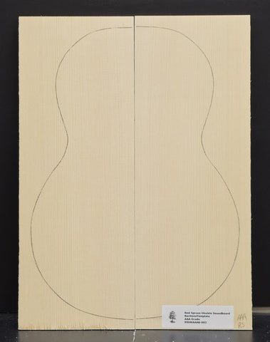 RED SPRUCE Ukulele Soundboard Luthier Tonewood Wood RSUKAAAB-003