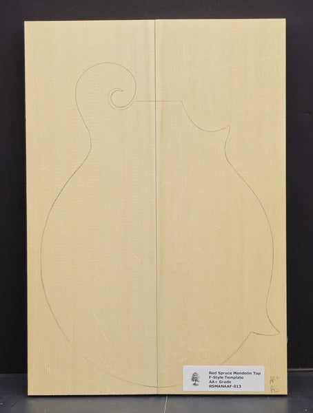 RED SPRUCE Mandolin Carve Top Luthier Tonewood Wood RSMANAAF-013