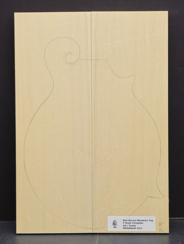 RED SPRUCE Mandolin Carve Top Luthier Tonewood Wood RSMANAAF-013