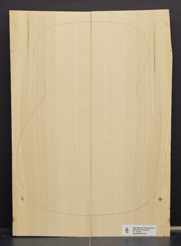 RED SPRUCE Soundboard Luthier Tonewood Guitar Wood RSAGAOM-002
