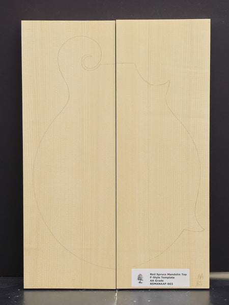 RED SPRUCE Mandolin Carve Top Luthier Tonewood Wood RSMANAAF-003