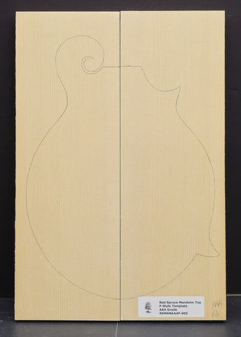 RED SPRUCE Mandolin Carve Top Luthier Tonewood Wood RSMANAAAF-005