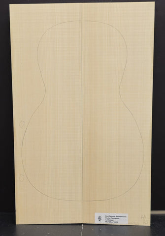 RED SPRUCE Parlor Soundboard Luthier Tonewood Guitar Wood RSAGAAP-002
