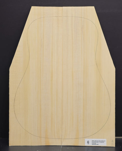 SITKA SPRUCE Soundboard Luthier Tonewood Guitar Wood Supplies SSAGAD-007