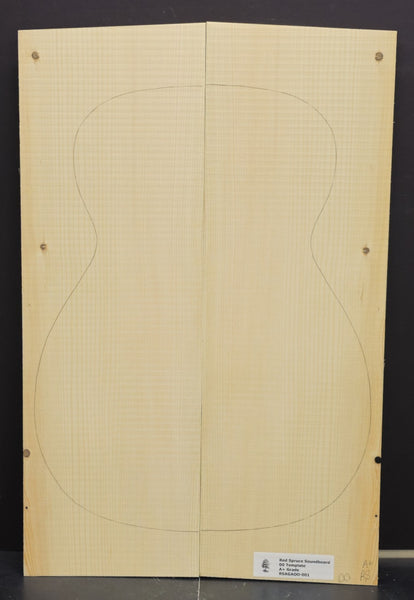 RED SPRUCE 00 Soundboard Luthier Tonewood Guitar Wood RSAGAOO-001