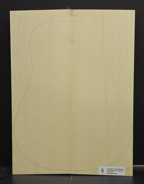 RED SPRUCE Dreadnought Soundboard Luthier Tonewood Guitar Wood RSAGAAD-068