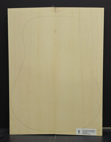 RED SPRUCE Dreadnought Soundboard Luthier Tonewood Guitar Wood RSAGAAD-068